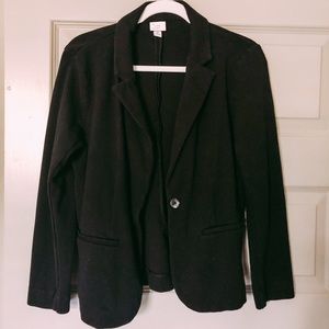 Size M black fabric dress jacket from Target